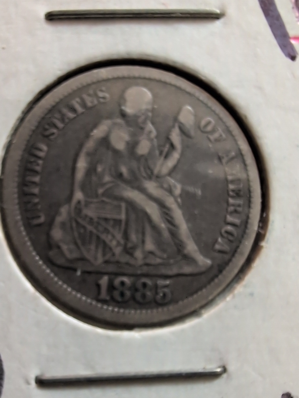 Classic Silver-Tone Home Bath Accent - 1885 Coin Design